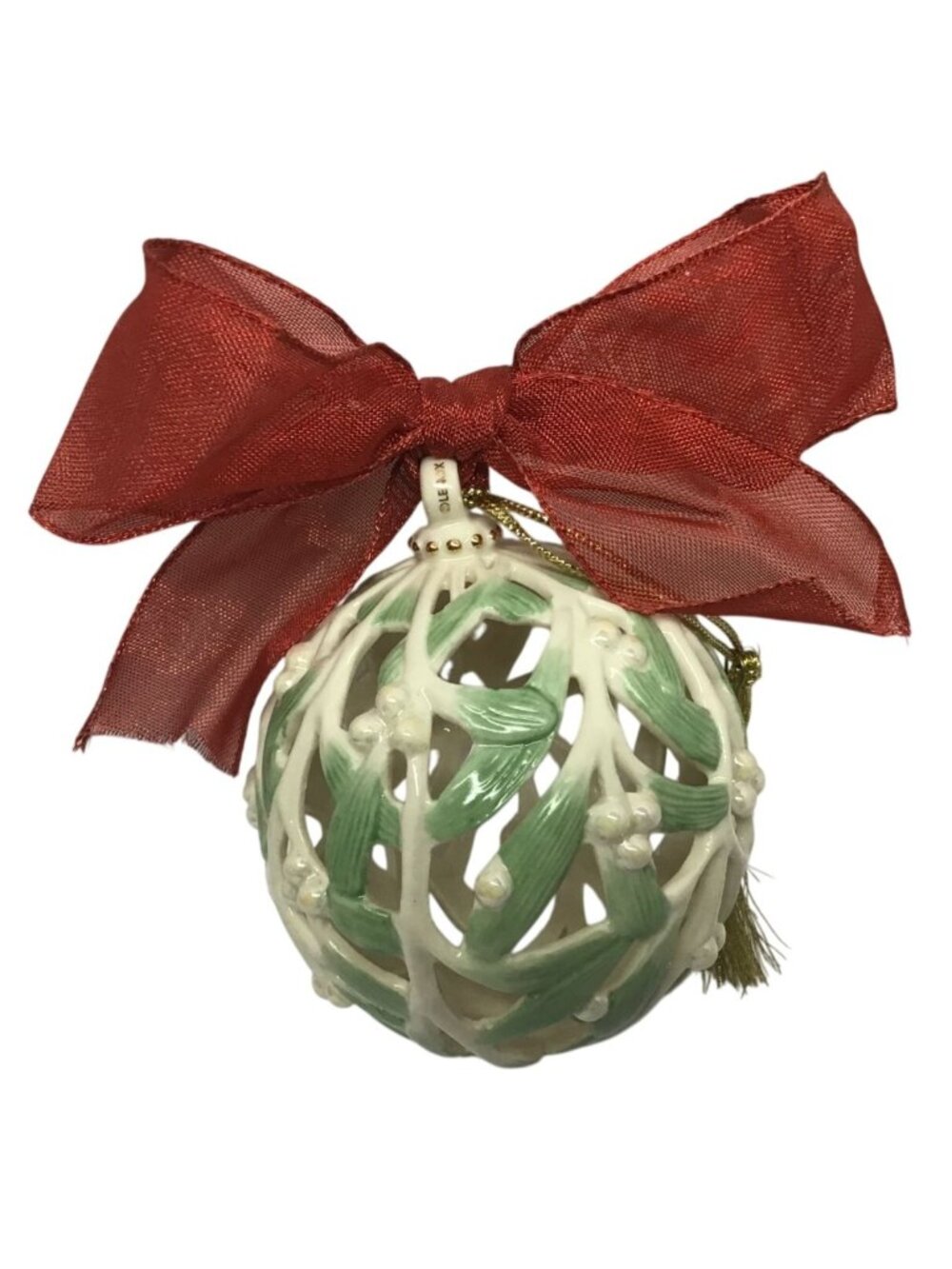Lenox 2011 Mistletoe Annual Kissing Ball Ornament with Box